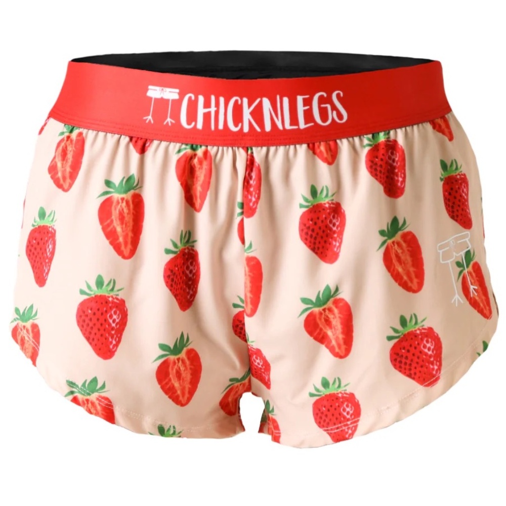 Chickenlegs/Chicknlegs Women's Strawberry Szn 1.5" Split Shorts